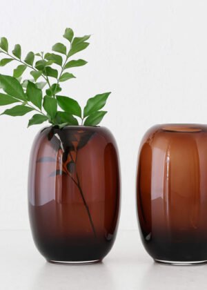 COTT VASE BUNDLE X2 | RUST CLAY GLASS
