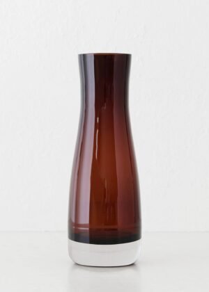 DANSK VASE |  27CM  |  RUST CLAY GLASS
