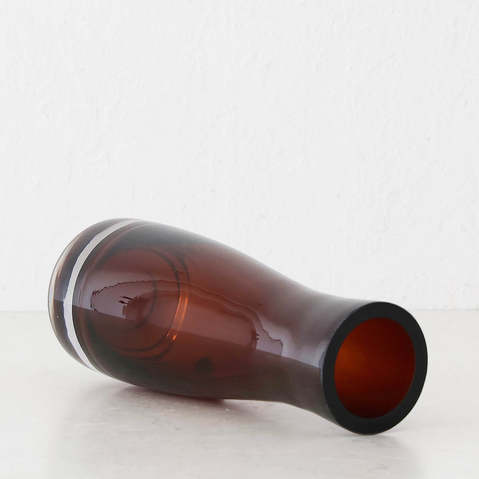 DANSK VASE | 27CM | RUST CLAY GLASS - Image 2