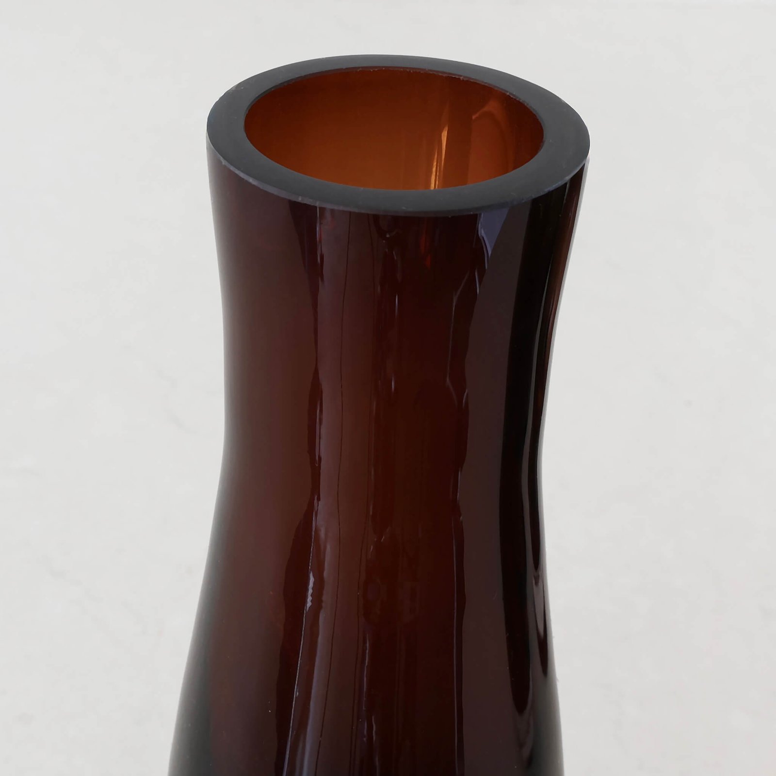DANSK VASE | 27CM | RUST CLAY GLASS - Image 3