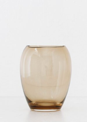 KONIN VASE | 22CM | SMOKED BRONZE GLASS