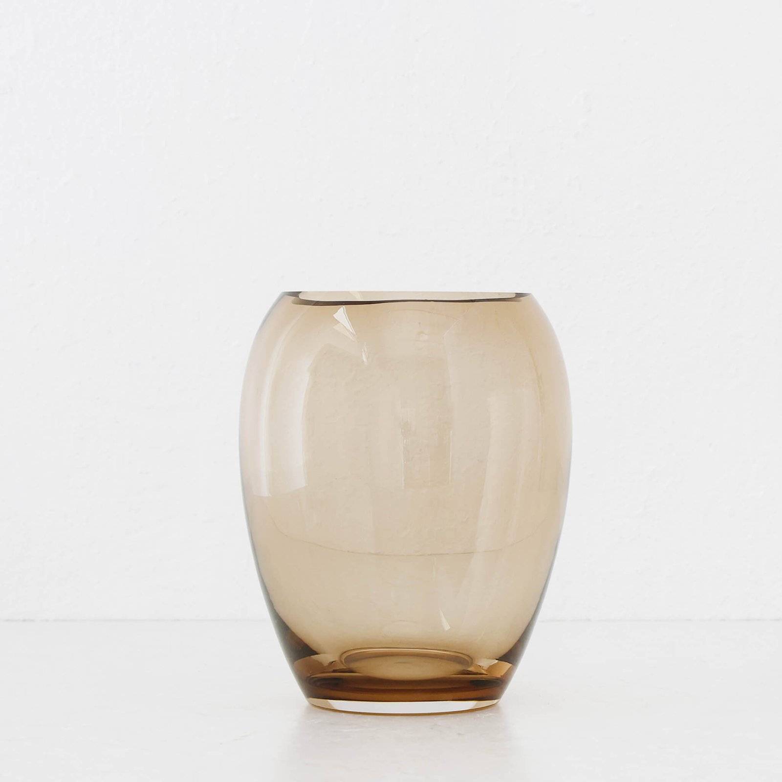 KONIN VASE | 22CM | SMOKED BRONZE GLASS