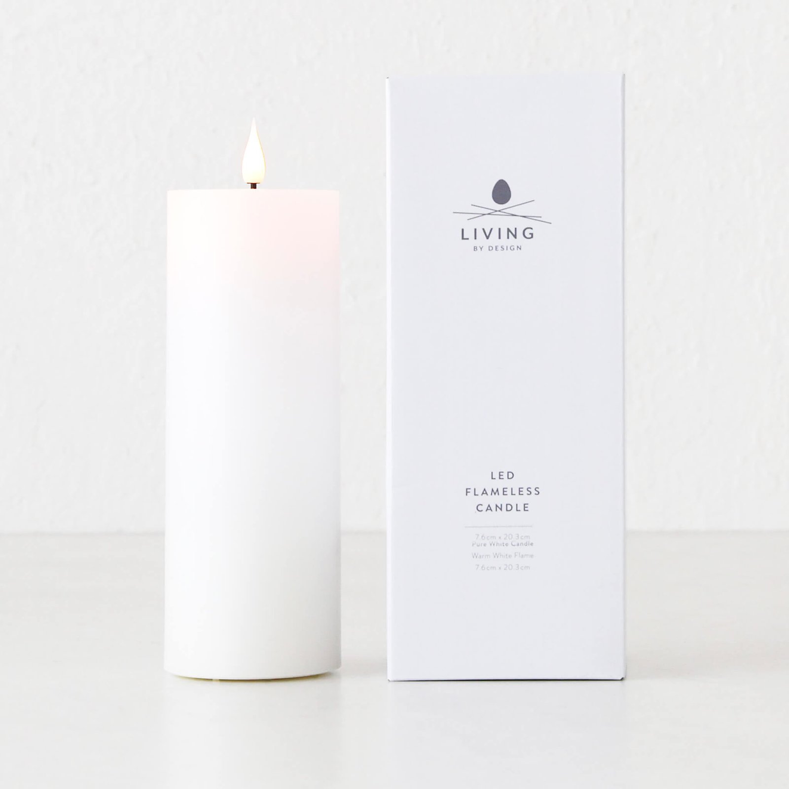 LBD EXCLUSIVE | LED FLAMELESS WAX CANDLE + REMOTE BUNDLE X3 | WHITE - Image 10