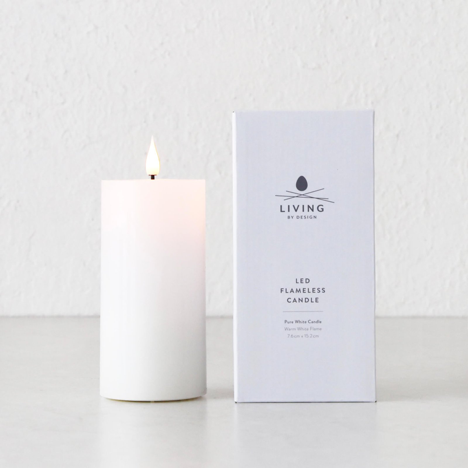 LBD EXCLUSIVE | LED FLAMELESS WAX CANDLE + REMOTE BUNDLE X3 | WHITE - Image 8