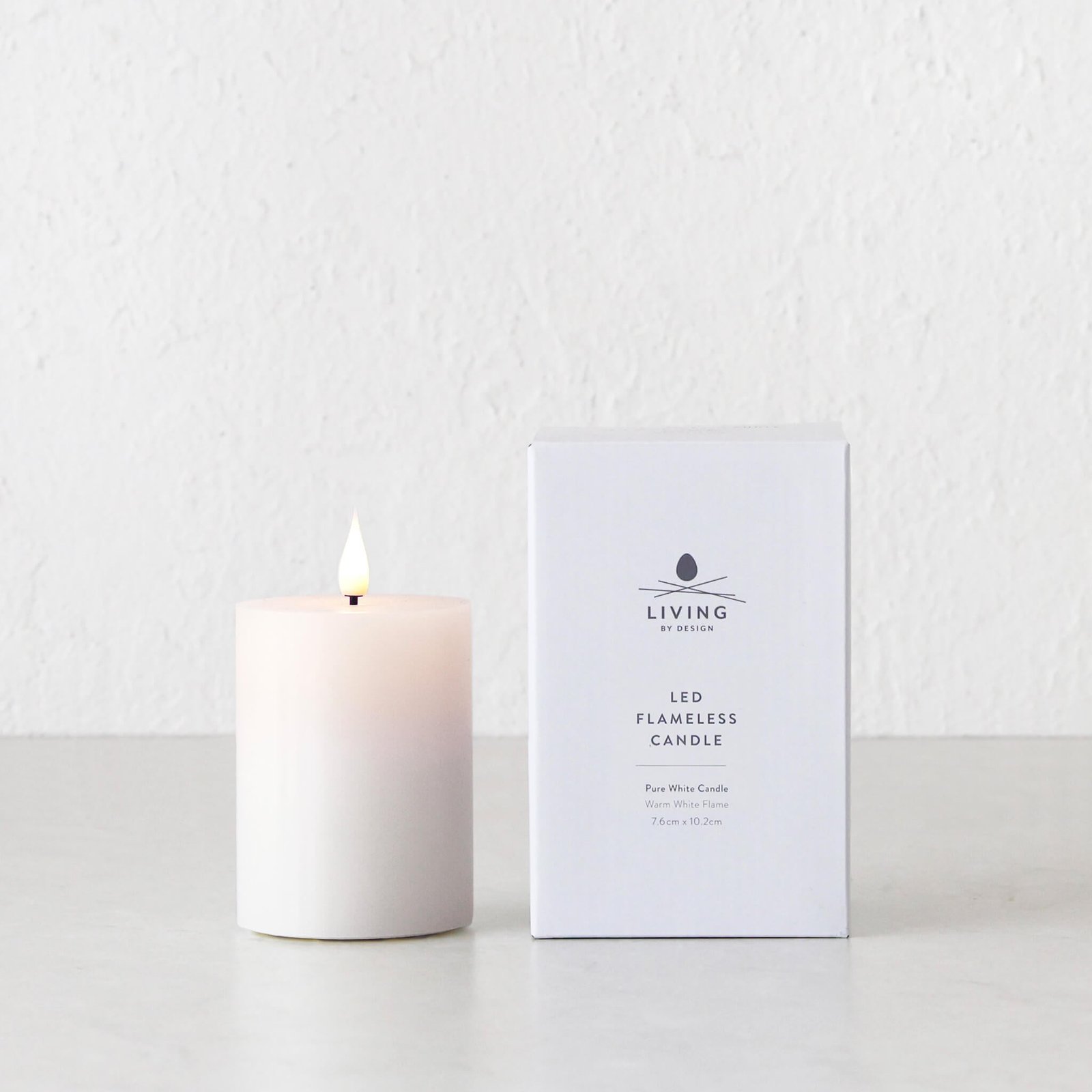 LBD EXCLUSIVE | LED FLAMELESS WAX CANDLE + REMOTE BUNDLE X3 | WHITE - Image 6