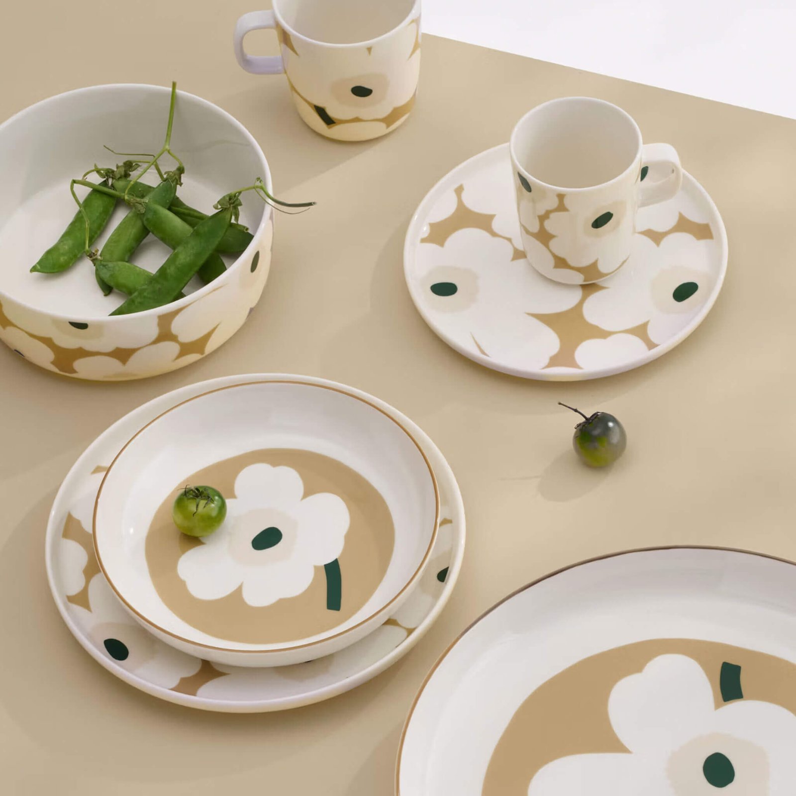 MARIMEKKO | UNIKKO OIVA COFFEE MUG 4DL BUNDLE X6 | WHITE + BEIGE + SAND + GREEN - Image 2