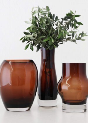 PILA + DANSK + KONIN VASE BUNDLE  |  RUST CLAY GLASS