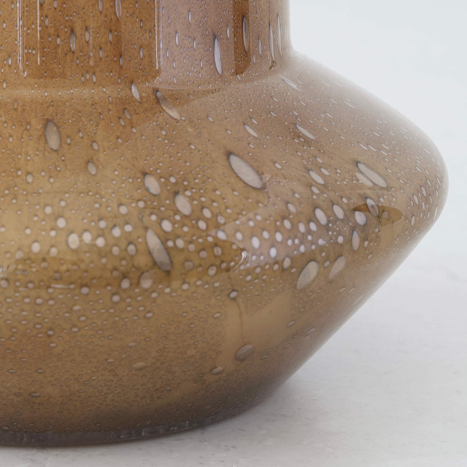 PRALI VASE  |  TALL 26CM  |  BURNT AMBER GLASS - Image 5